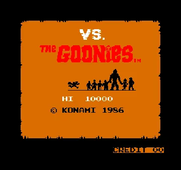 Vs. The Goonies screen shot title